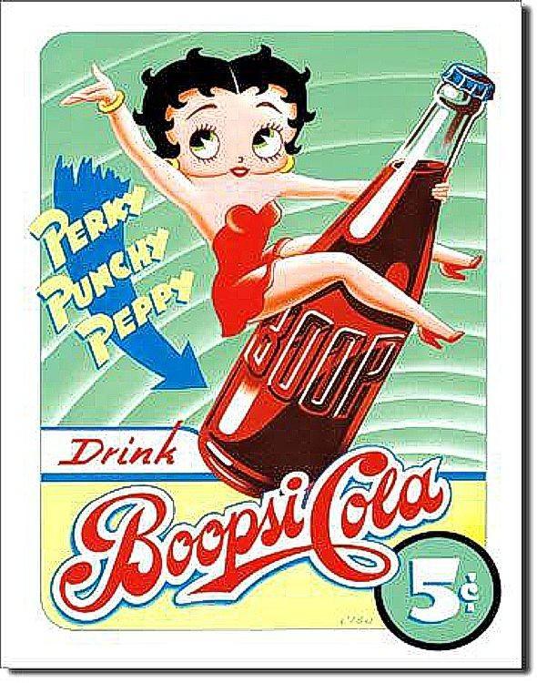 signs 4 fun Betty Boopsi Cola Metal Tin Sign