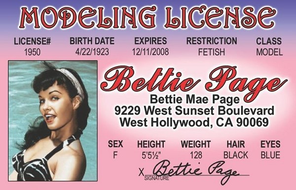 signs 4 fun Betty Page ID