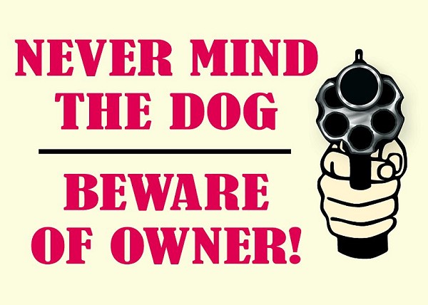 signs 4 fun Beware of Owner Magnet