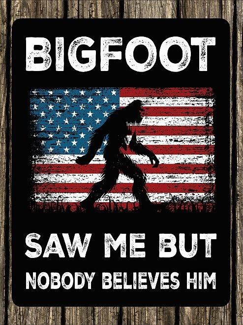 signs 4 fun Bigfoot saw me Magnet