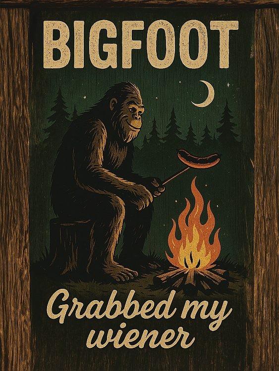 signs 4 fun Bigfoot Wiener Magnet