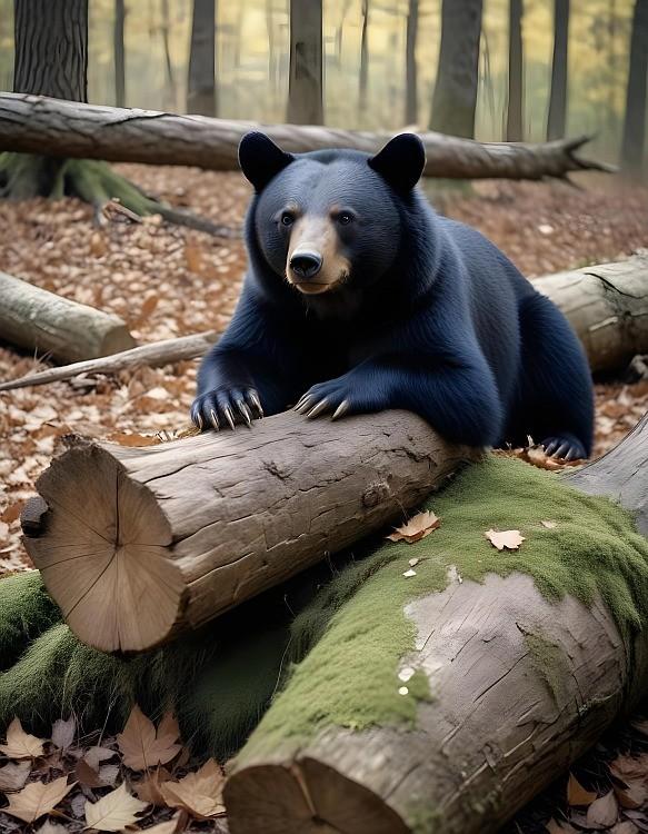 signs 4 fun Black Bear Resting Magnet