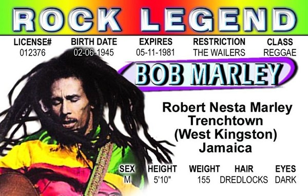 signs 4 fun Bob Marley ID