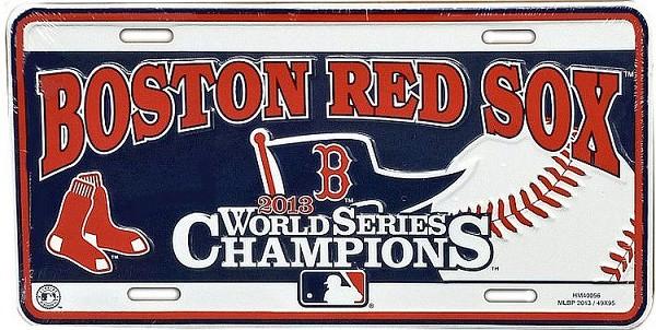 signs 4 fun Boston Red Sox License Plate