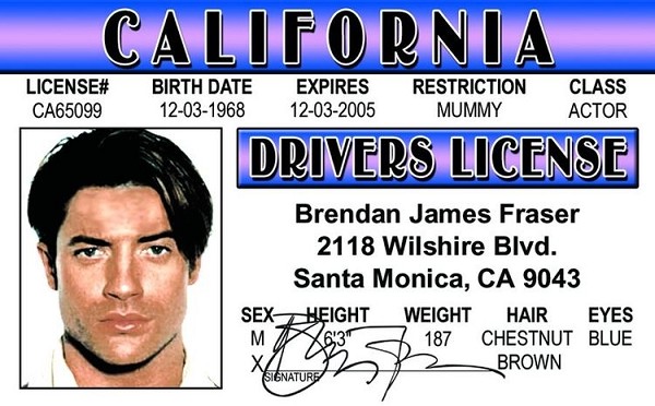 signs 4 fun Brendan Fraser ID