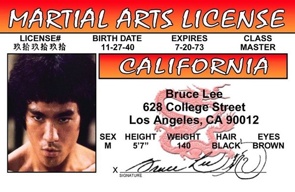 signs 4 fun Bruce Lee ID