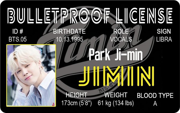 signs 4 fun BTS - Jimin ID