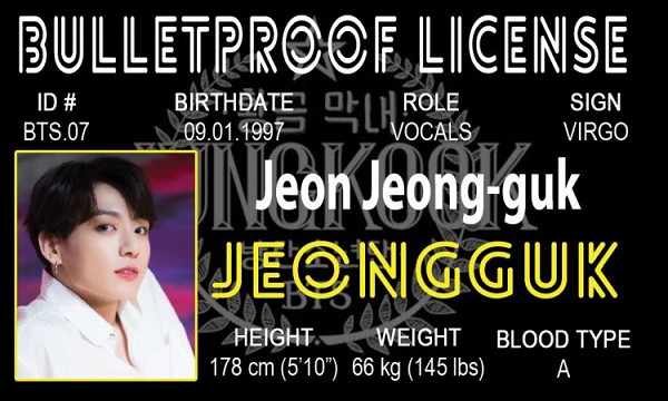 signs 4 fun BTS - Jungkook ID
