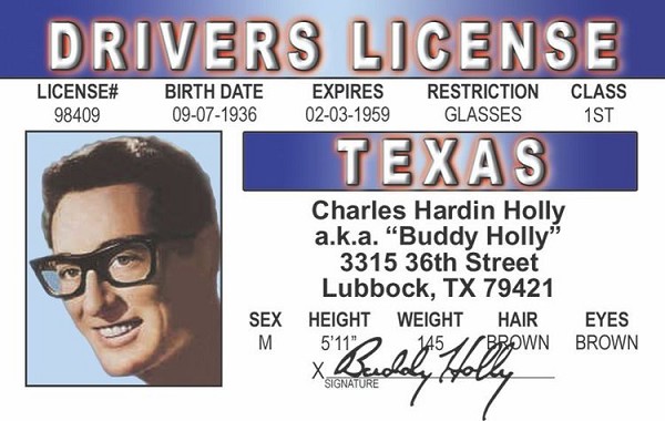signs 4 fun Buddy Holly ID