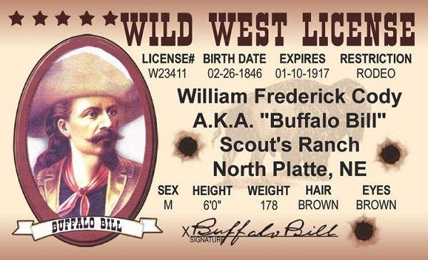 signs 4 fun Buffalo Bill ID