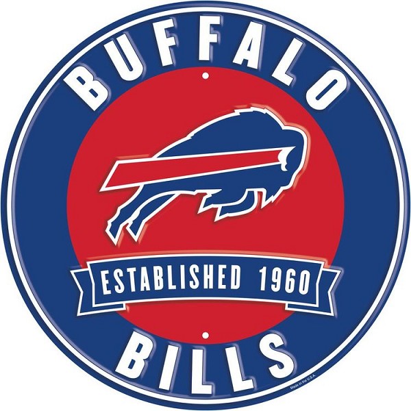 signs 4 fun Buffalo Bills 12 in Round Sign