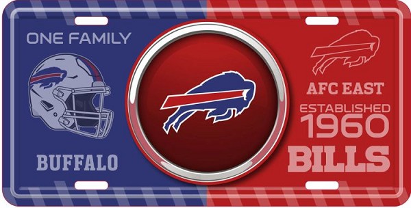 signs 4 fun Buffalo Bills Bullseye License Plate