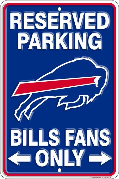signs 4 fun Buffalo Bills Sm. Parking Sign
