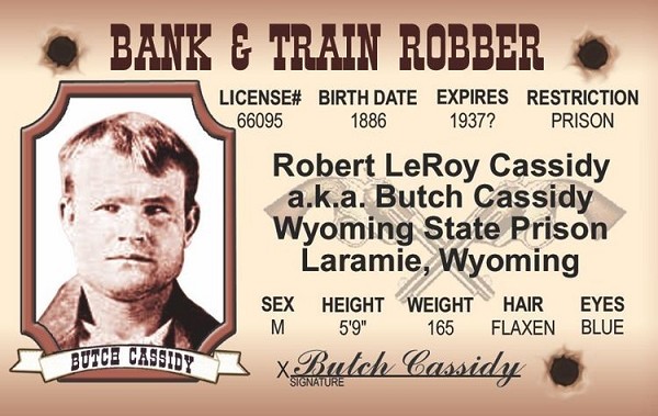 signs 4 fun Butch Cassidy ID