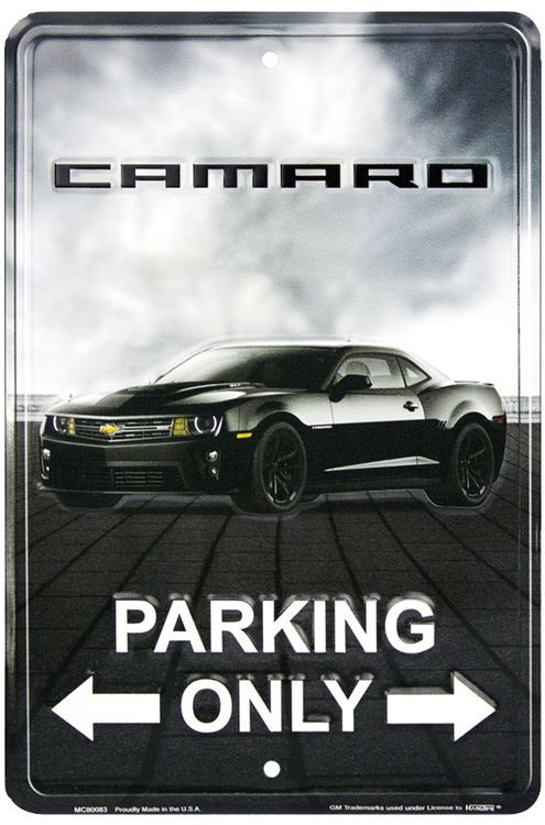 signs 4 fun Camaro Parking Only Sm. Parking Sign