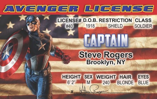 signs 4 fun Captain America ID