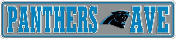 signs 4 fun Carolina Panthers Small Street Sign