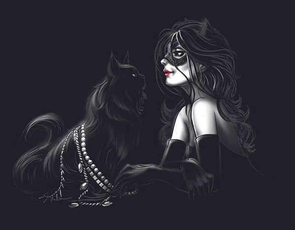 signs 4 fun Cat Woman - Retro Metal Tin Sign