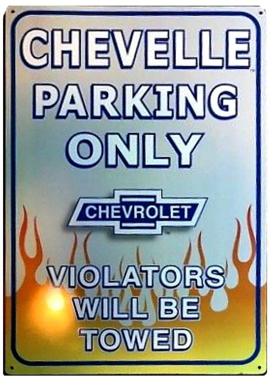 signs 4 fun Chevelle Parking Metal Sign