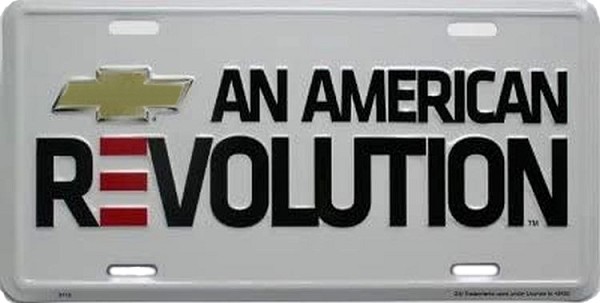 signs 4 fun Chevy American Rev License Plate