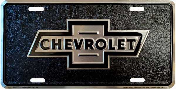 signs 4 fun Chevy Bowtie Mosaic License Plate