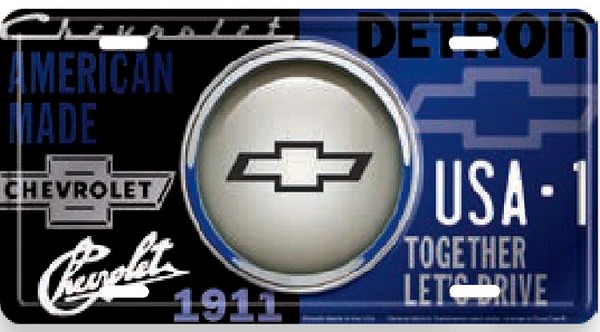 signs 4 fun Chevy Bullseye License Plate