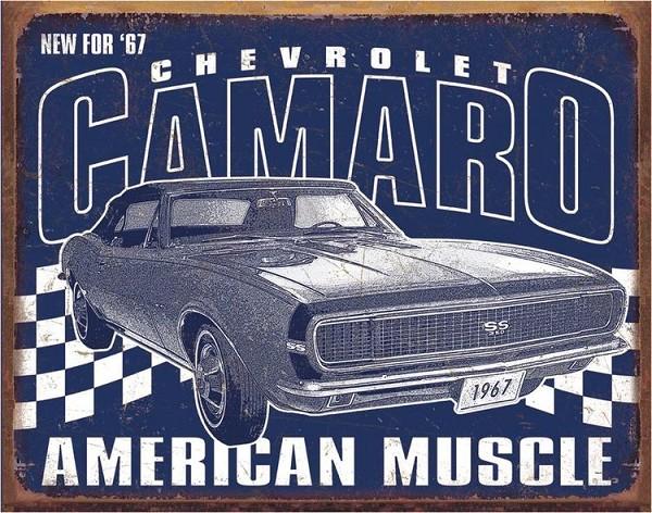 signs 4 fun Chevy Camaro - 1967 Muscle Metal Sign