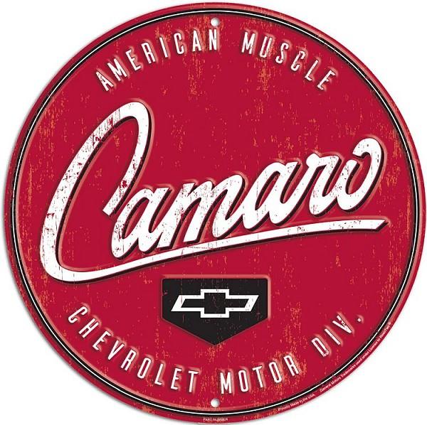 signs 4 fun Chevy Camaro Round Sign