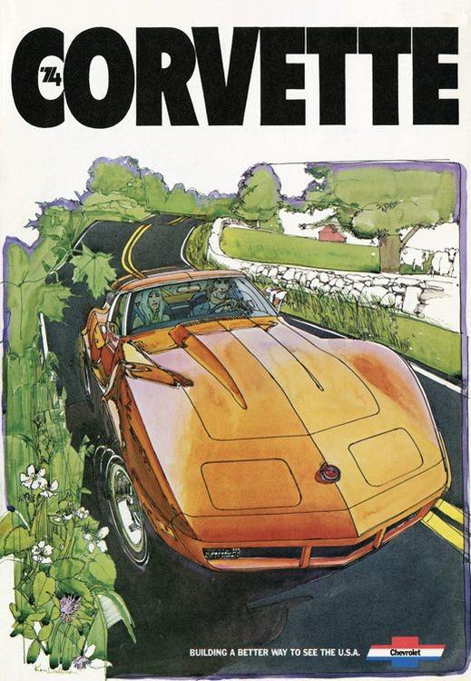signs 4 fun Chevy Corvette Ad Metal Sign