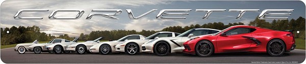 signs 4 fun Chevy Corvette History Street Sign