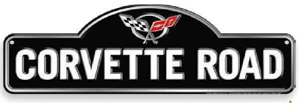 signs 4 fun Chevy Corvette Road Sign
