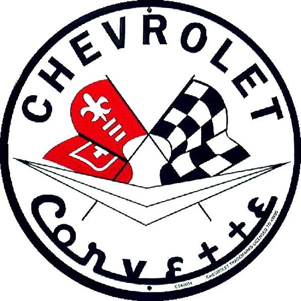 signs 4 fun Chevy Corvette Round Sign