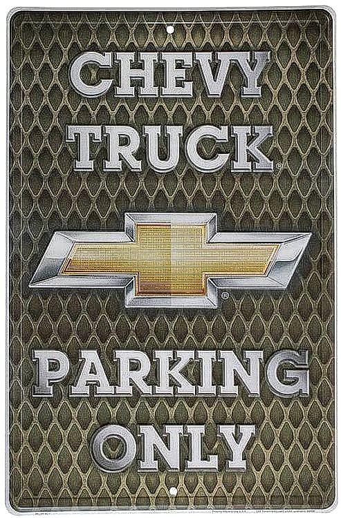 signs 4 fun Chevy Parking Only Large Parking Sign