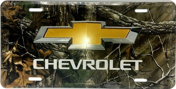 signs 4 fun Chevy Realtree Camo License Plate