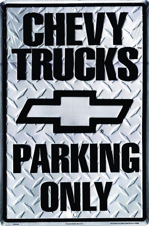 signs 4 fun Chevy Truck Large Parking Sign