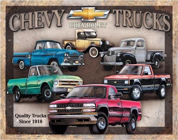 signs 4 fun Chevy Truck Tribute Tin Sign