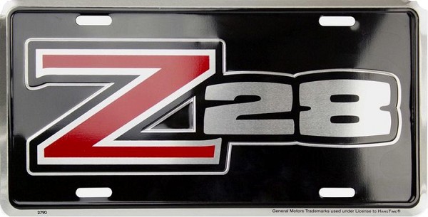 signs 4 fun Chevy Z28 Camaro License Plate