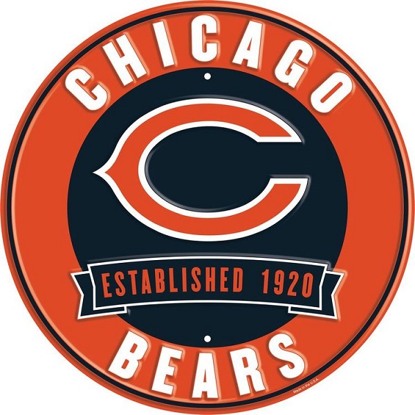 signs 4 fun Chicago Bears 12 in Round Sign