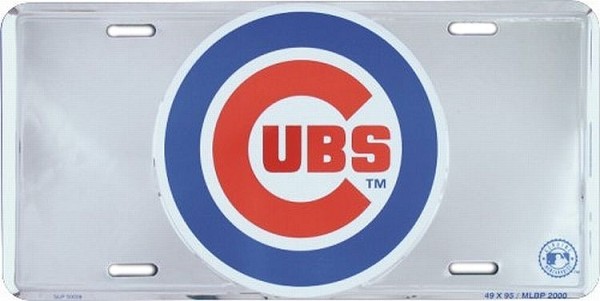 signs 4 fun Chicago Cubs Polished License Plate