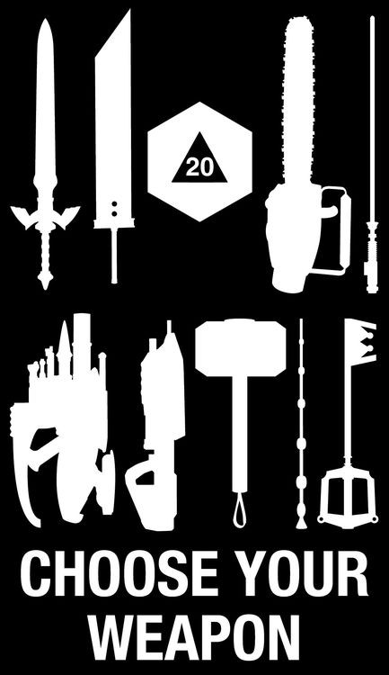 signs 4 fun Choose your Weapon Sticker