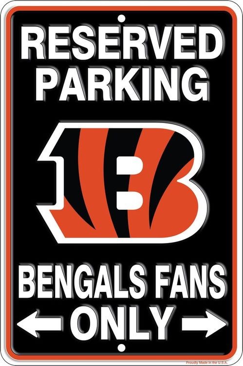 signs 4 fun Cincinnati Bengals Sm Parking Sign