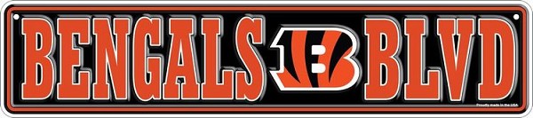 signs 4 fun Cincinnati Bengals Small Street Sign