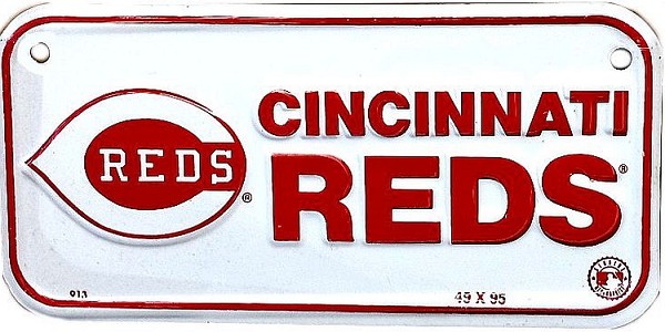 signs 4 fun Cincinnati Reds Bike Tag