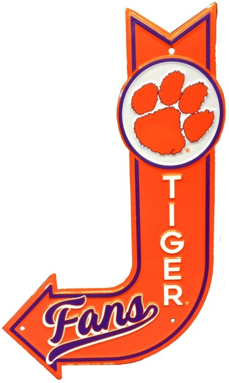signs 4 fun Clemson Bent Arrow Die Cut Sign (COPY)