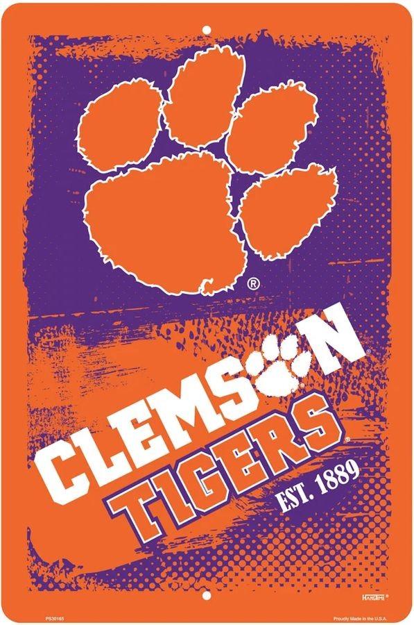 signs 4 fun Clemson Grunge Large Parking Sign