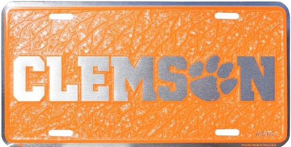 signs 4 fun Clemson Mosaic License Plate