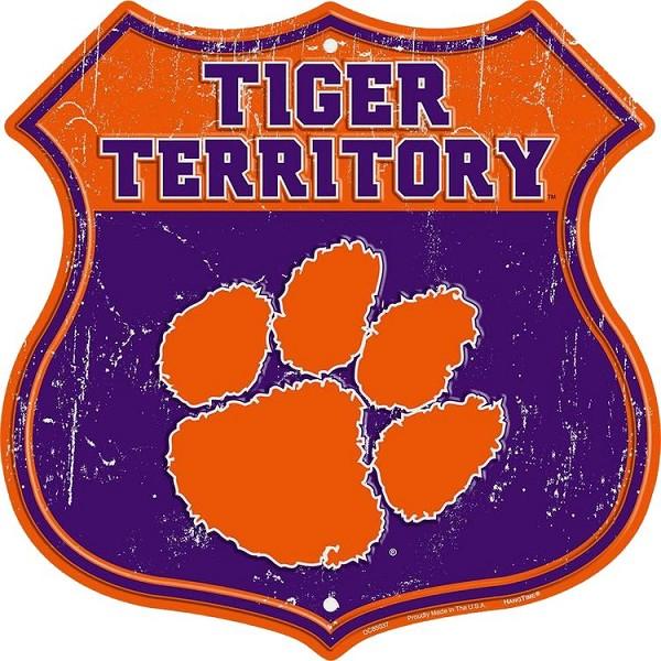 signs 4 fun Clemson Tigers Territory Shield