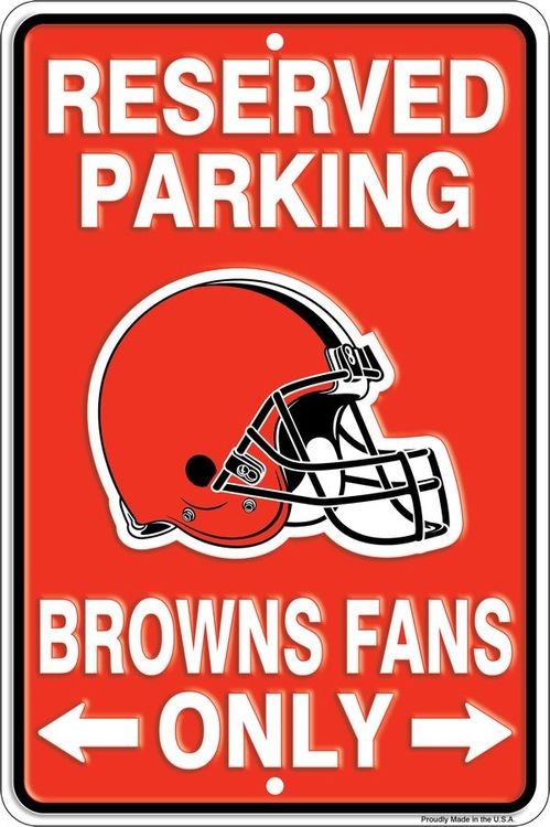 signs 4 fun Cleveland Browns Sm Parking Sign