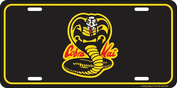 signs 4 fun Cobra Kai Snake License Plate