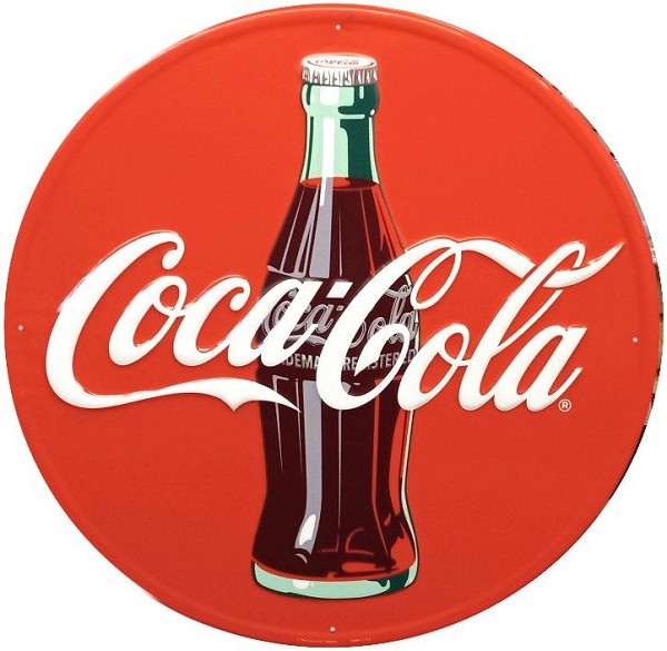 signs 4 fun Coca-Cola 24 inch Large Round Sign